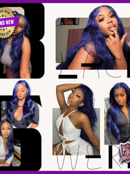 26in Synthetic Lace Front Wig, 13x6 HD Lace, Body Wave, Glueless, Heat Resistant